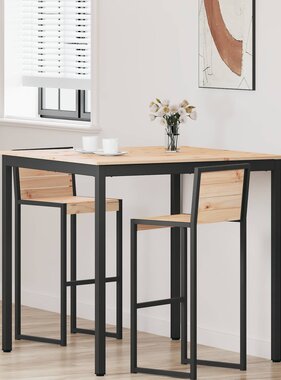 VidaXL Bartafel Naturel 110 x 55 x 105 cm Massief grenenhout