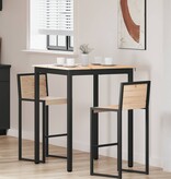 VidaXL Bartafel Naturel 110 x 55 x 105 cm Massief grenenhout