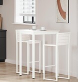 VidaXL Bartafel Wit 110 x 55 x 105 cm Massief grenenhout