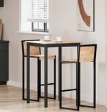 VidaXL Bartafel Naturel 110 x 55 x 105 cm Massief grenenhout