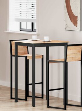 VidaXL Bartafel Naturel 110 x 55 x 105 cm Massief grenenhout