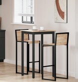 VidaXL Bartafel Naturel 60 x 60 x 105 cm Massief grenenhout