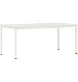 VidaXL Eettafel Wit 180 x 90 x 75 cm Massief grenenhout