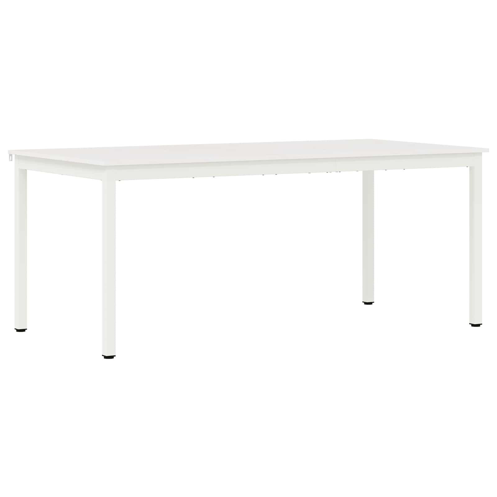 VidaXL Eettafel Wit 180 x 90 x 75 cm Massief grenenhout