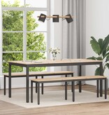 VidaXL Eettafel Naturel 180 x 90 x 75 cm Massief grenenhout