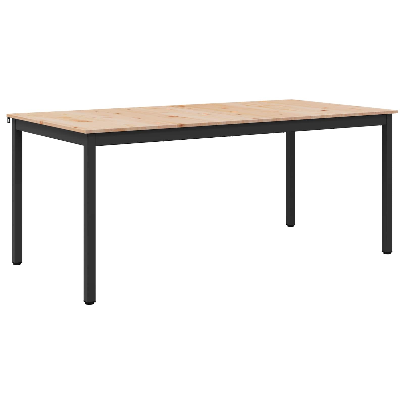 VidaXL Eettafel Naturel 180 x 90 x 75 cm Massief grenenhout