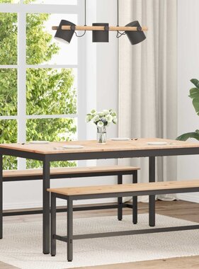VidaXL Eettafel Naturel 150 x 90 x 75 cm Massief grenenhout
