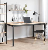 VidaXL Eettafel Naturel 150 x 90 x 75 cm Massief grenenhout