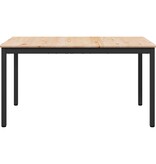VidaXL Eettafel Naturel 150 x 90 x 75 cm Massief grenenhout
