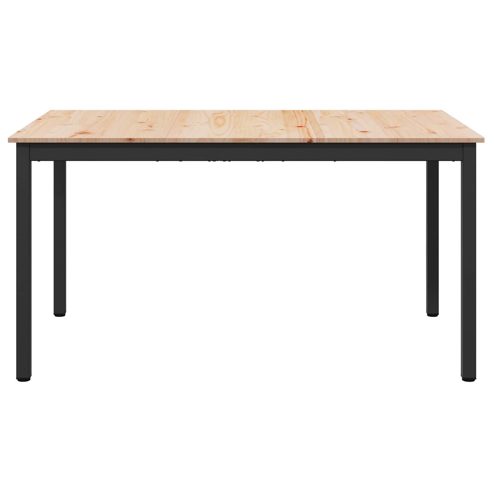 VidaXL Eettafel Naturel 150 x 90 x 75 cm Massief grenenhout
