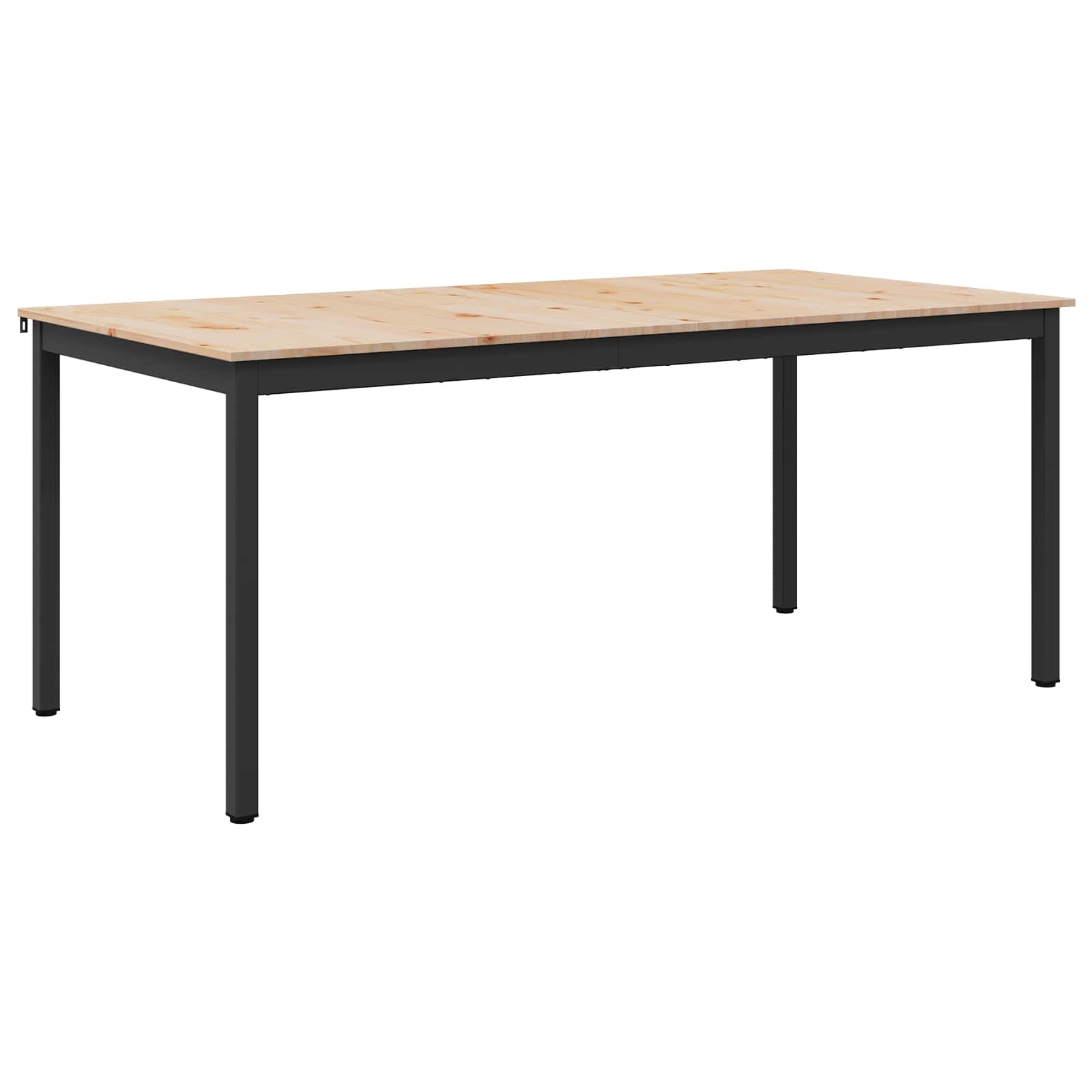 VidaXL Eettafel Naturel 140 x 80 x 75 cm Massief grenenhout