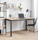 VidaXL Eettafel Naturel 140 x 80 x 75 cm Massief grenenhout