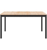 VidaXL Eettafel Naturel 140 x 80 x 75 cm Massief grenenhout