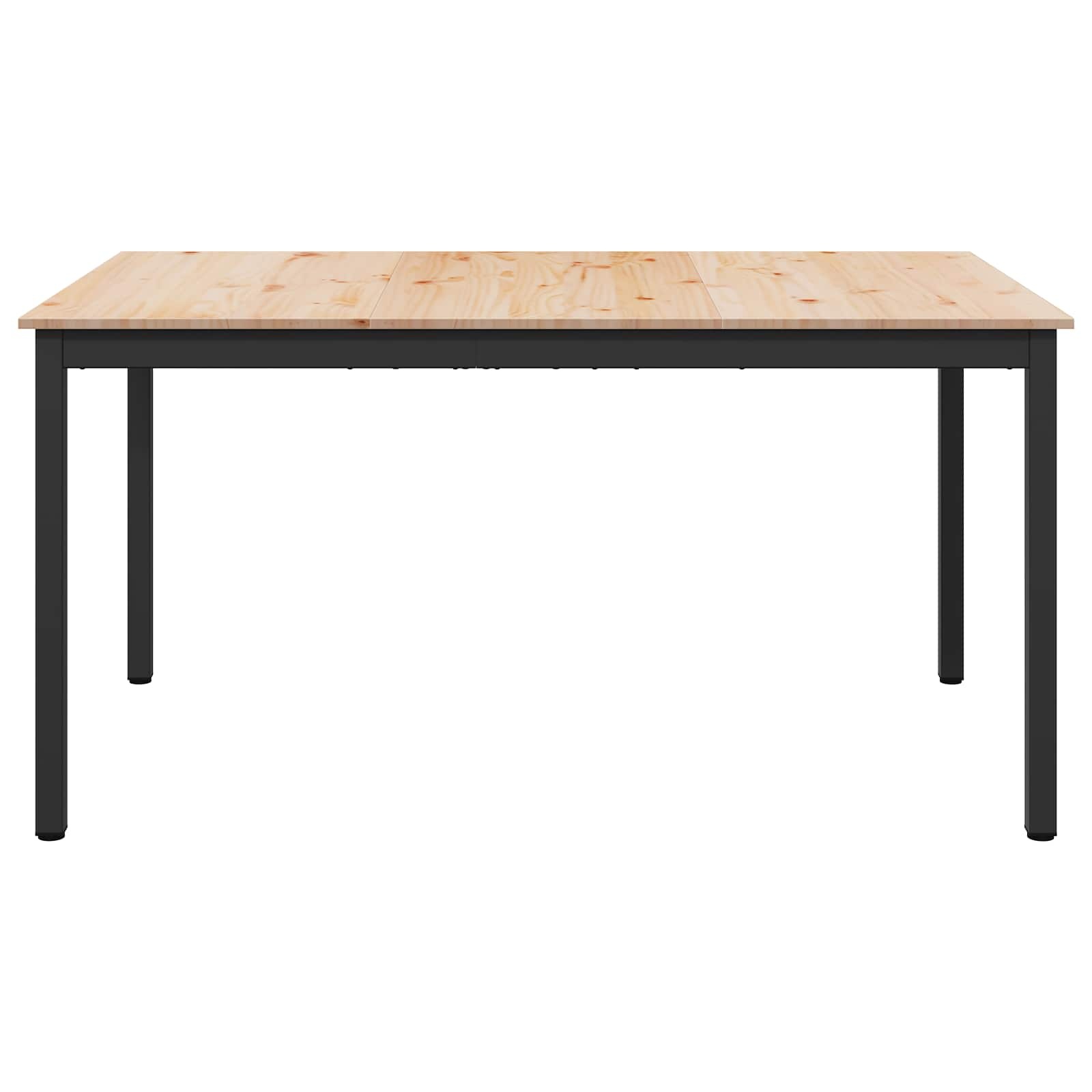VidaXL Eettafel Naturel 140 x 80 x 75 cm Massief grenenhout