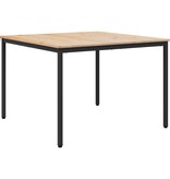 VidaXL Eettafel Naturel 110 x 110 x 75 cm Massief grenenhout