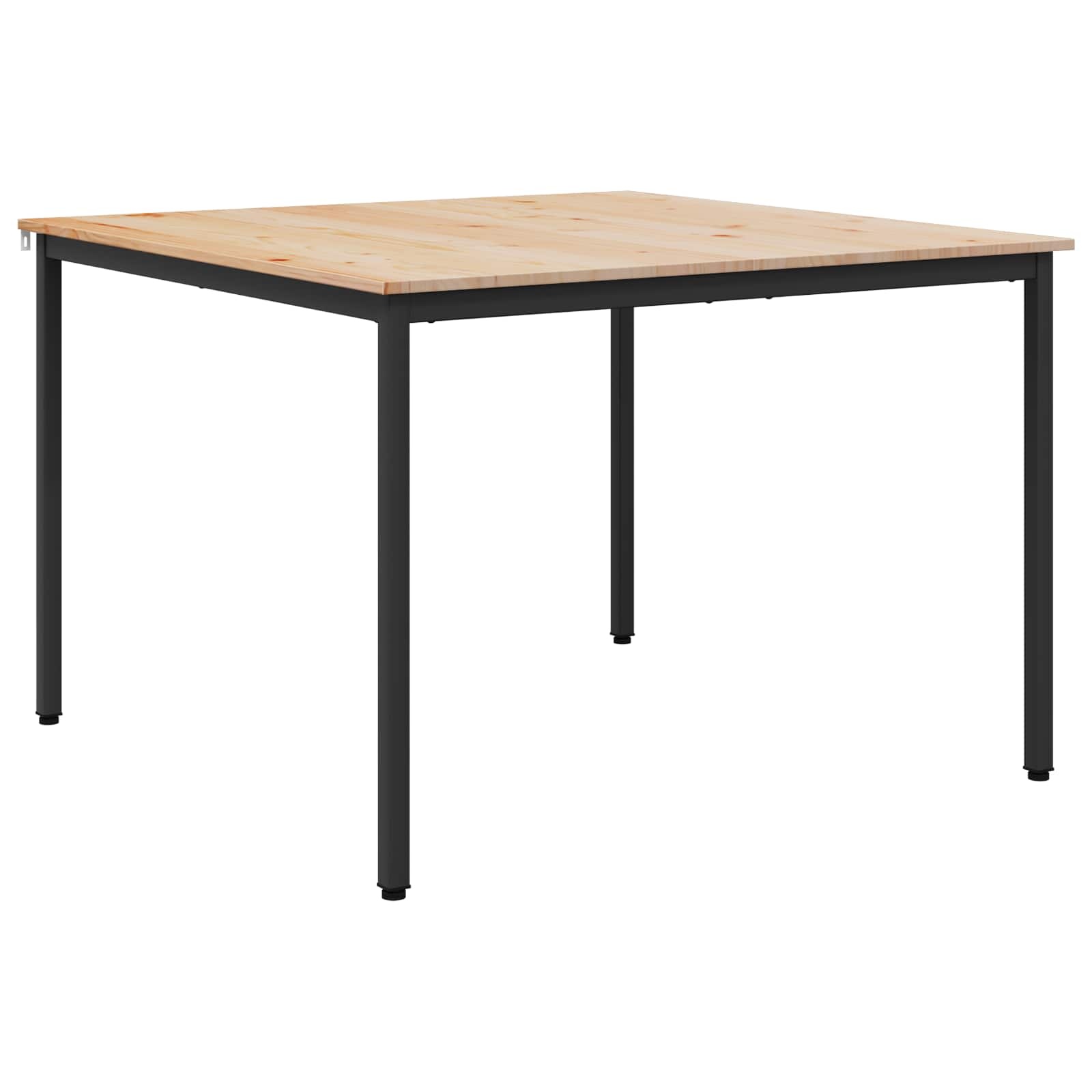 VidaXL Eettafel Naturel 110 x 110 x 75 cm Massief grenenhout