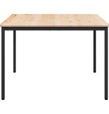 VidaXL Eettafel Naturel 110 x 110 x 75 cm Massief grenenhout