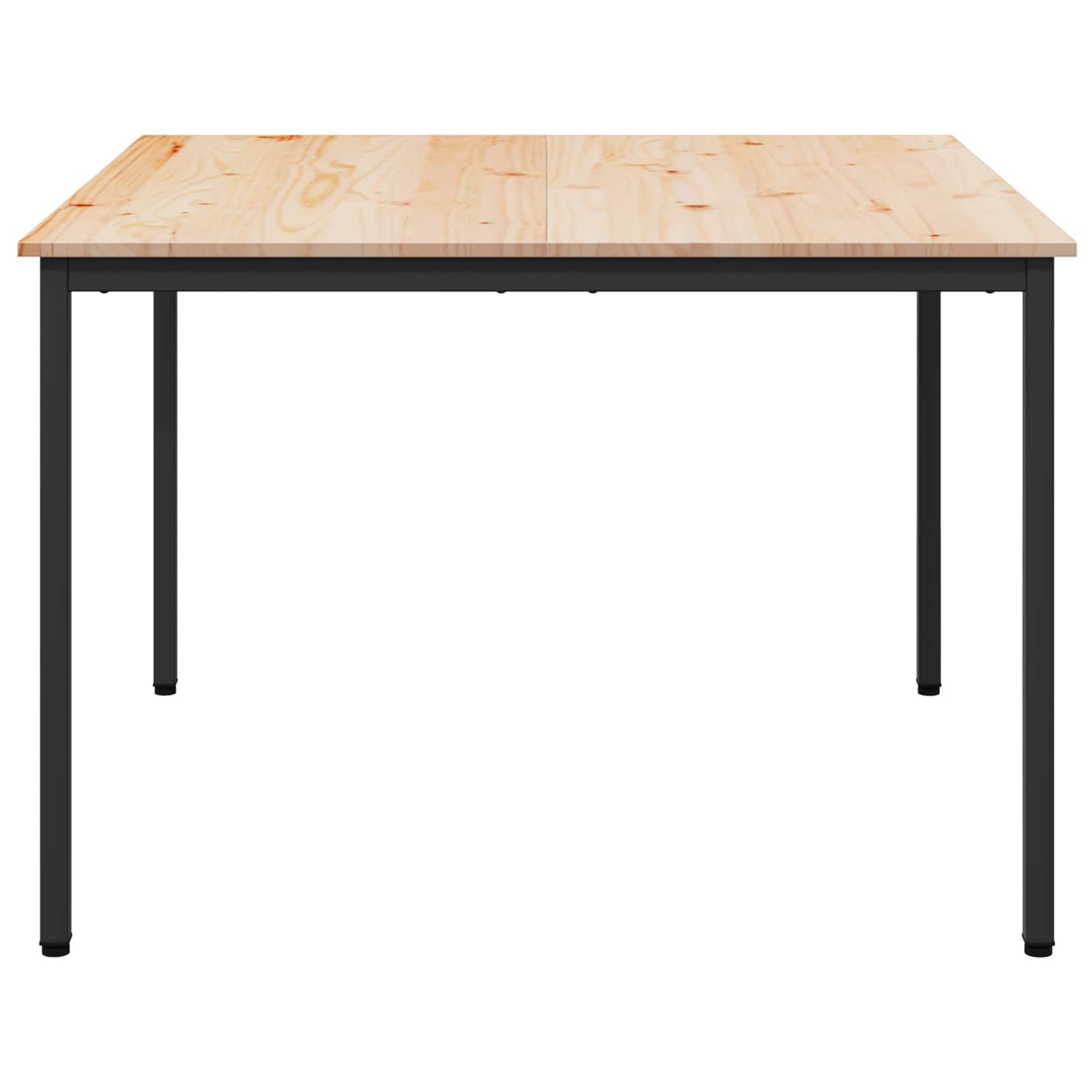 VidaXL Eettafel Naturel 110 x 110 x 75 cm Massief grenenhout