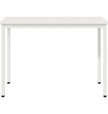 VidaXL Eettafel Wit 110 x 55 x 75 cm Massief grenenhout