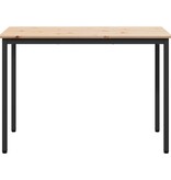 VidaXL Eettafel Naturel 110 x 55 x 75 cm Massief grenenhout