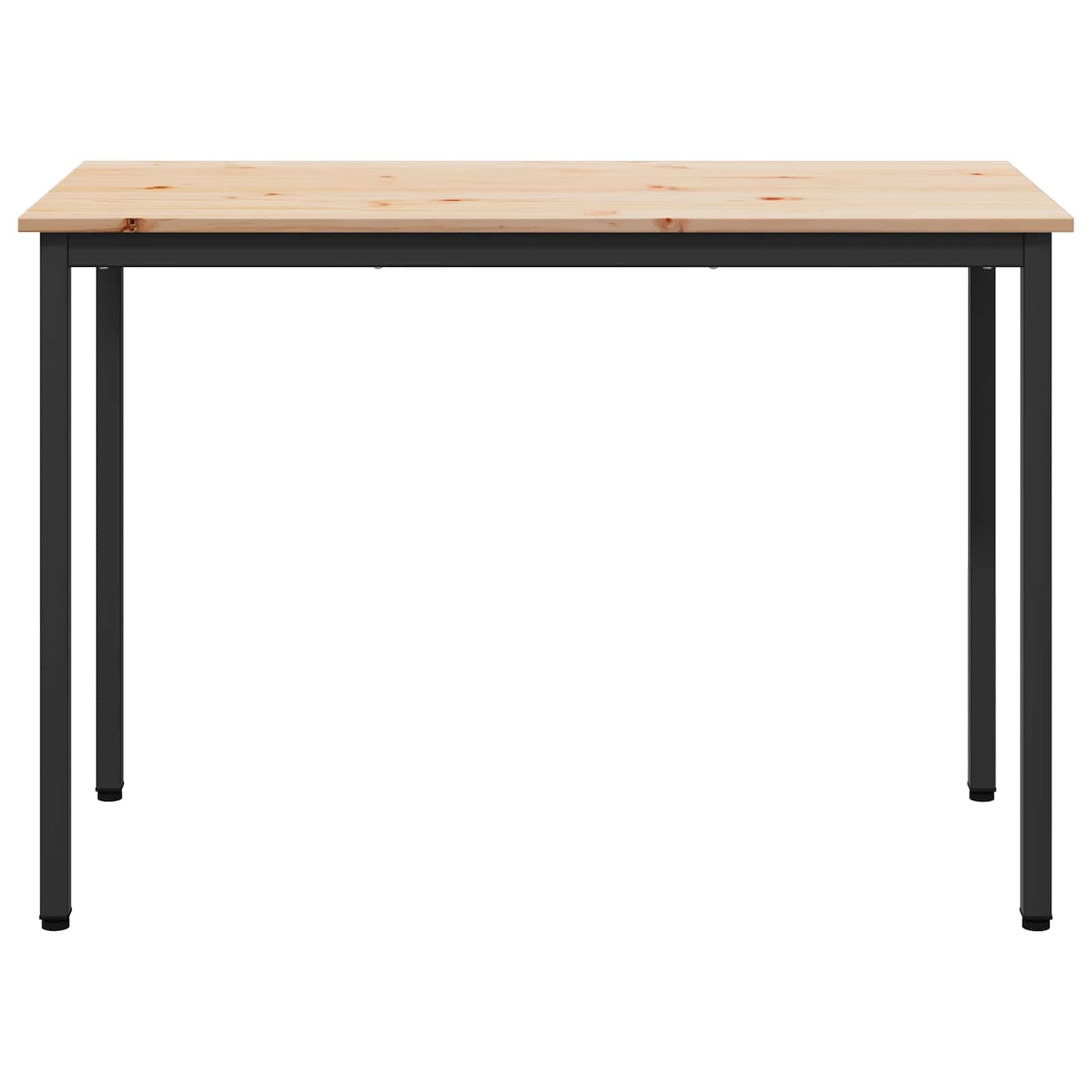 VidaXL Eettafel Naturel 110 x 55 x 75 cm Massief grenenhout