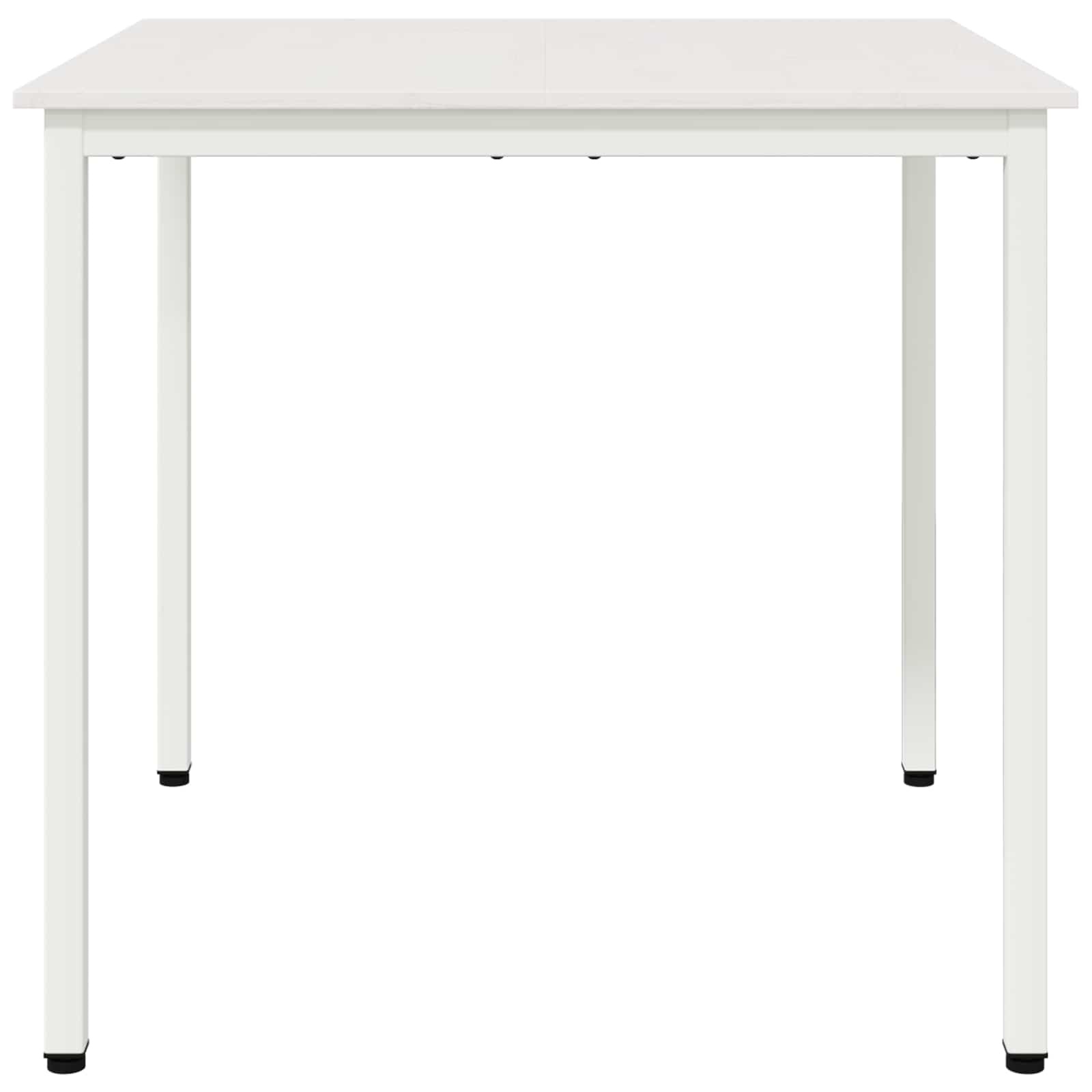 VidaXL Eettafel Wit 80 x 80 x 75 cm Massief grenenhout