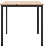 VidaXL Eettafel Naturel 80 x 80 x 75 cm Massief grenenhout