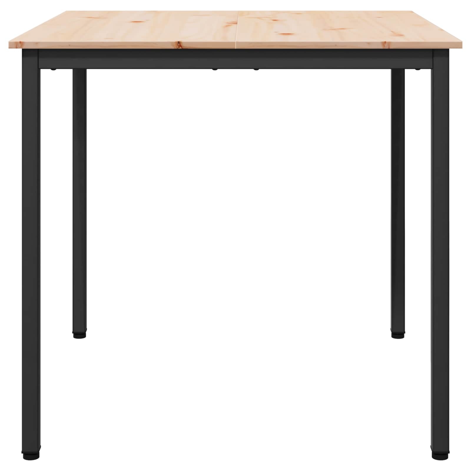 VidaXL Eettafel Naturel 80 x 80 x 75 cm Massief grenenhout