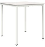 VidaXL Eettafel Wit 70 x 70 x 75 cm Massief grenenhout