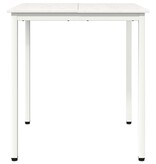 VidaXL Eettafel Wit 70 x 70 x 75 cm Massief grenenhout