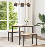 VidaXL Eettafel Naturel 70 x 70 x 75 cm Massief grenenhout