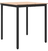 VidaXL Eettafel Naturel 70 x 70 x 75 cm Massief grenenhout