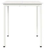 VidaXL Eettafel Wit 60 x 60 x 75 cm Massief grenenhout