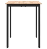 VidaXL Eettafel Naturel 60 x 60 x 75 cm Massief grenenhout