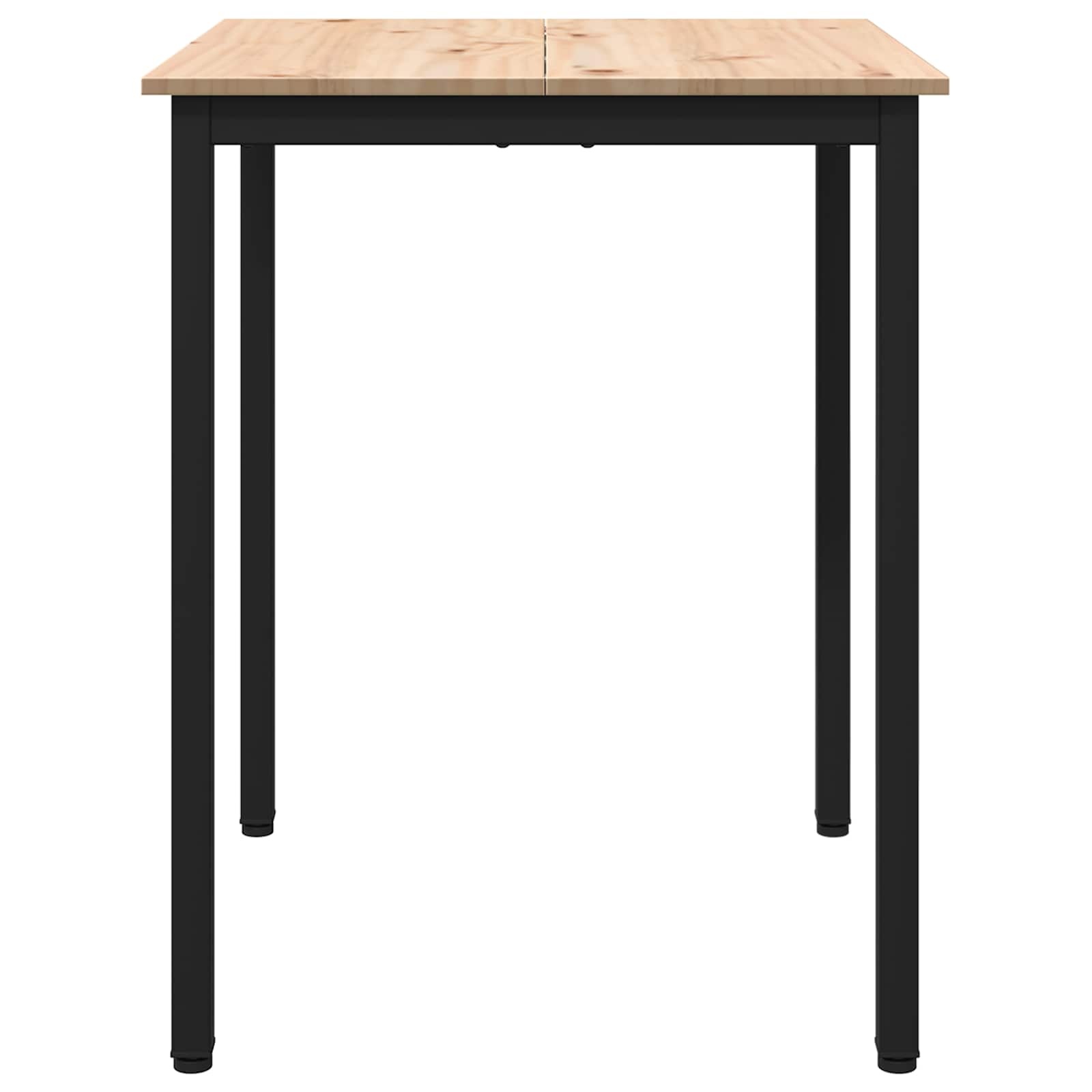 VidaXL Eettafel Naturel 60 x 60 x 75 cm Massief grenenhout