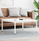 VidaXL Salontafel Wit 100 x 100 x 45 cm Massief grenenhout