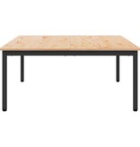 VidaXL Salontafel Naturel 100 x 100 x 45 cm Massief grenenhout