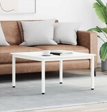 VidaXL Salontafel Wit 80 x 80 x 45 cm Massief grenenhout