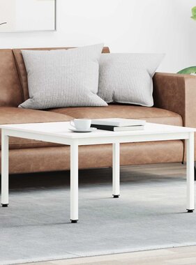 VidaXL Salontafel Wit 80 x 80 x 45 cm Massief grenenhout
