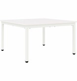 VidaXL Salontafel Wit 80 x 80 x 45 cm Massief grenenhout