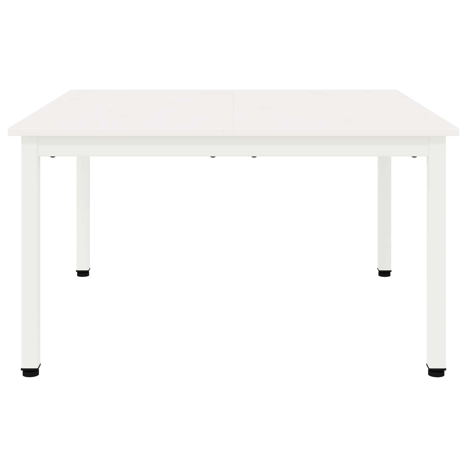 VidaXL Salontafel Wit 80 x 80 x 45 cm Massief grenenhout