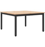 VidaXL Salontafel Naturel 80 x 80 x 45 cm Massief grenenhout