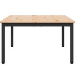 VidaXL Salontafel Naturel 80 x 80 x 45 cm Massief grenenhout