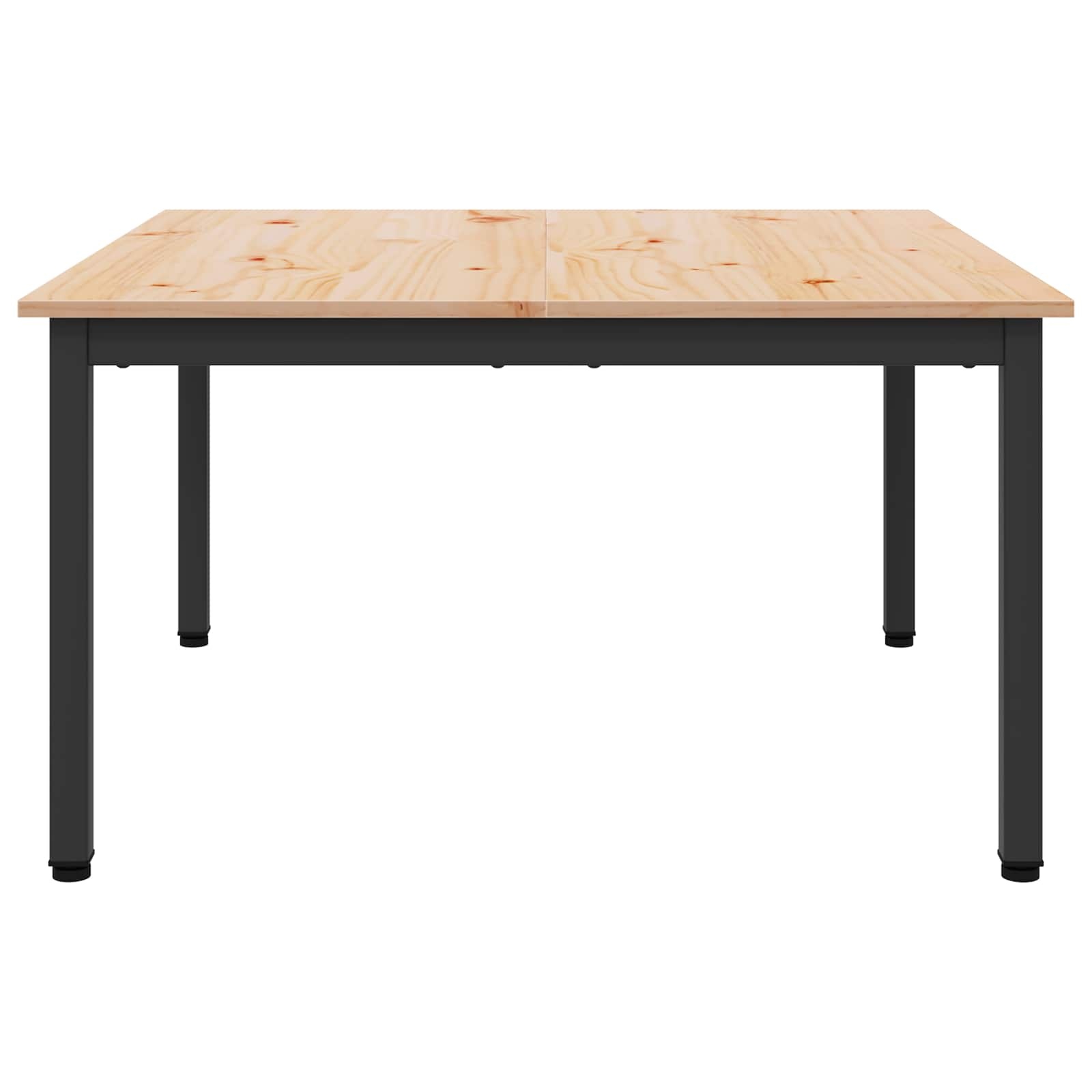 VidaXL Salontafel Naturel 80 x 80 x 45 cm Massief grenenhout