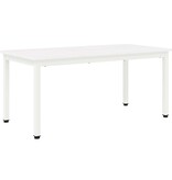 VidaXL Salontafel Wit 100 x 50 x 45 cm Massief grenenhout