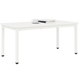 VidaXL Salontafel Wit 100 x 50 x 45 cm Massief grenenhout