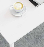 VidaXL Salontafel Wit 100 x 50 x 45 cm Massief grenenhout