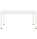 VidaXL Salontafel Wit 100 x 50 x 45 cm Massief grenenhout