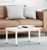 VidaXL Salontafel Wit 60 x 50 x 36 cm Massief grenenhout