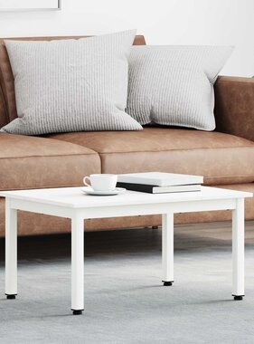 VidaXL Salontafel Wit 60 x 50 x 36 cm Massief grenenhout